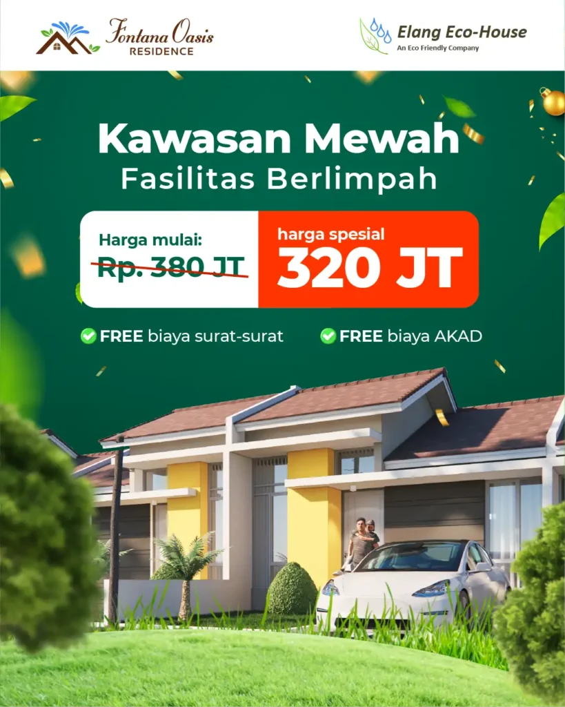 promo rumah fontana oasis residence tanjung piayu batam, bagan desember 2024